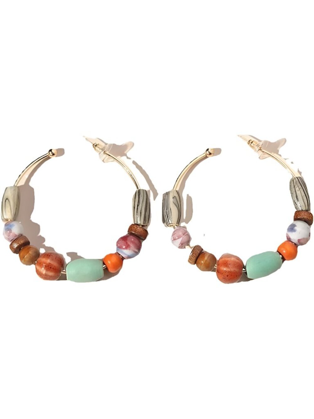 Gold Hoop Earrings Gold Dangle Earrings for Women Boho Dangle Drop Earrings